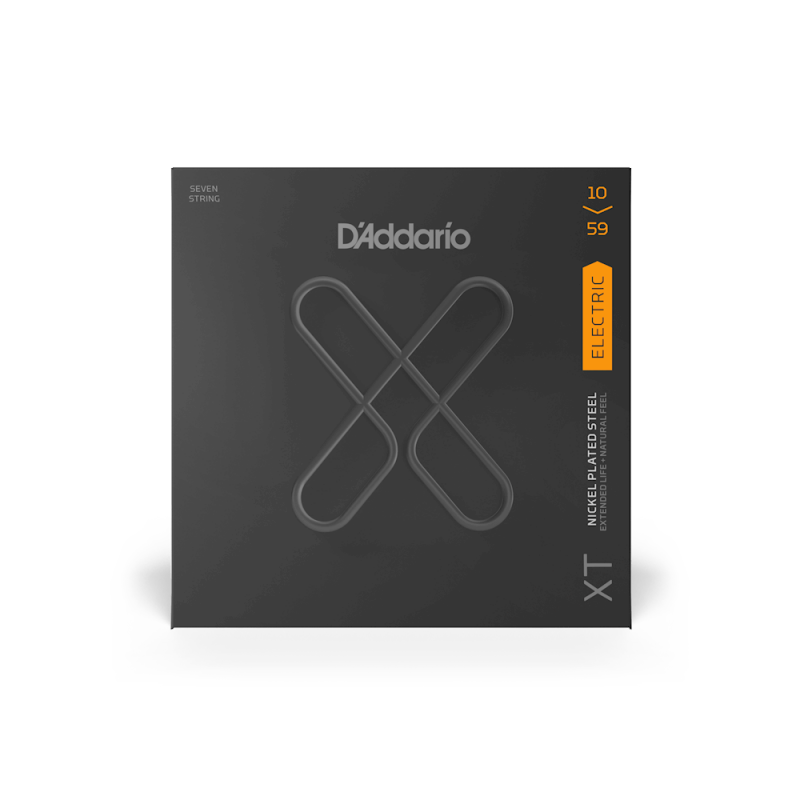 Набор струн D'ADDARIO XTE1059 XT ELECTRIC NICKEL PLATED STEEL 7-STRING REGULAR LIGHT (10-59)